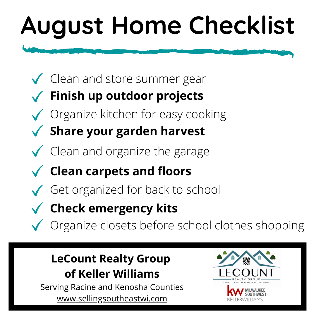 August Home Checklist
