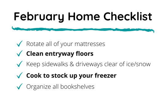 February Home Checklist