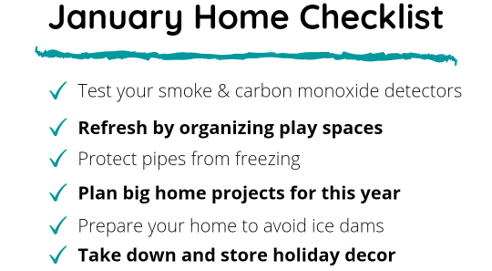 January Home Checklist